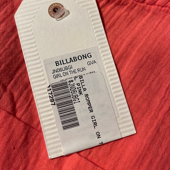 Nwt womens billabong girl on the run jumper in pink (coral) sz large - Picture 7 of 8